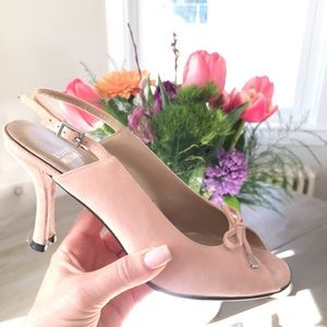 Stuart Weitzman peep-toe slingbacks